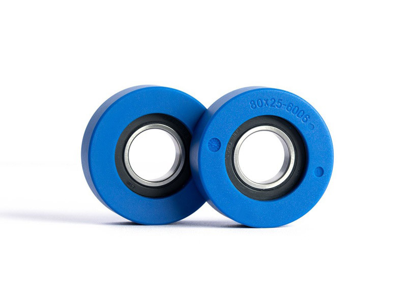 Polyurethane blue wheel