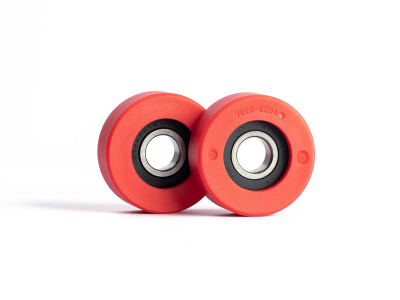 Polyurethane red wheel