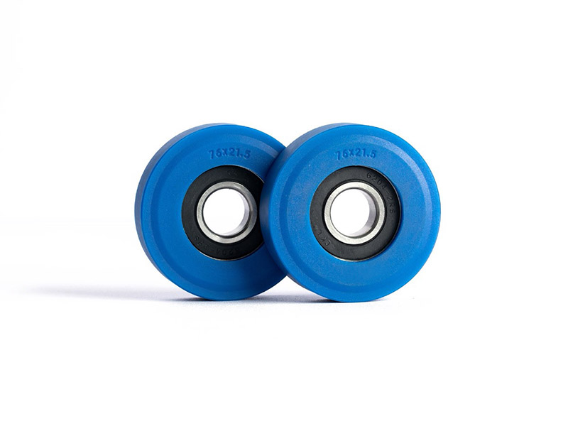Otis polyurethane blue wheel